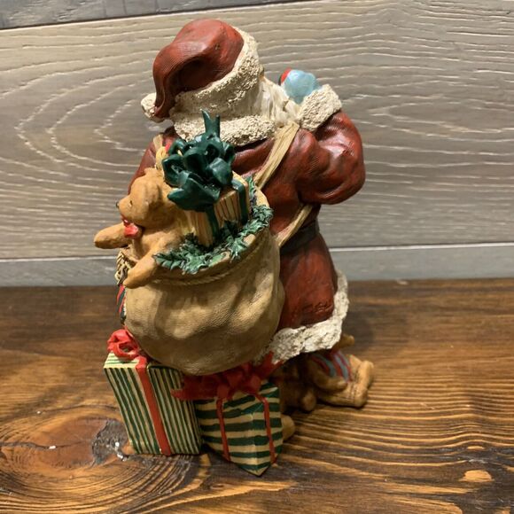 Susan Winget LANG & WISE Classic Santa 1997 Number 1 Missing Pipe - Picture 4 of 12
